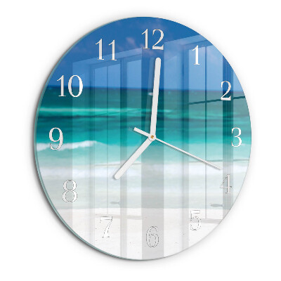 Glas wanduhr Strand Meer