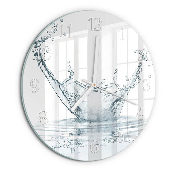 Glas wanduhr Wasser