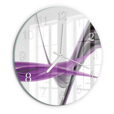 Glas wanduhr Abstrakter Rauch