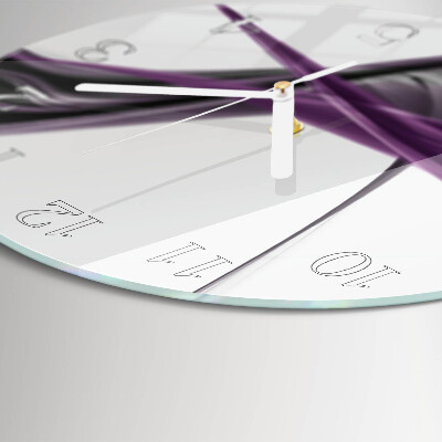 Glas wanduhr Abstrakter Rauch