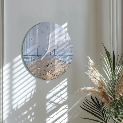 Glas wanduhr Pier