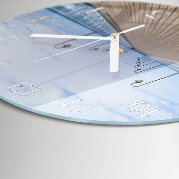 Glas wanduhr Pier