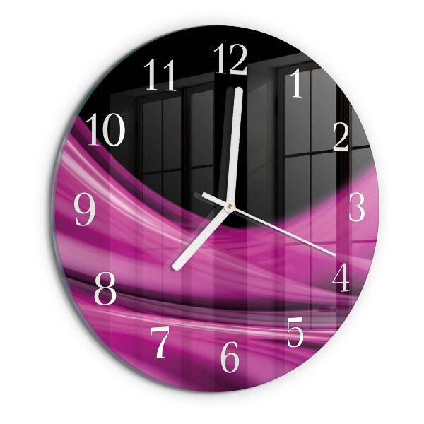 Glas wanduhr Abstrakte Linien