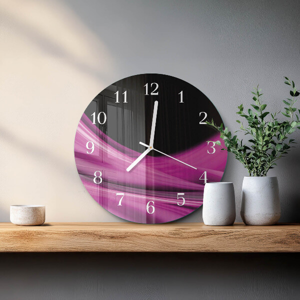 Glas wanduhr Abstrakte Linien