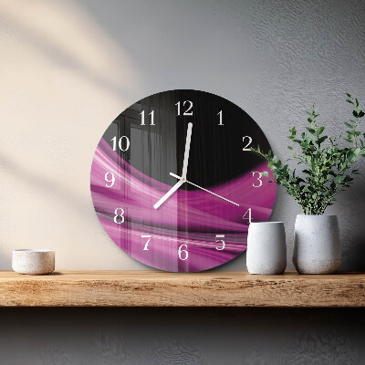Glas wanduhr Abstrakte Linien
