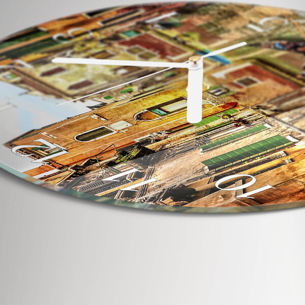 Glas wanduhr Das venezianische Boot