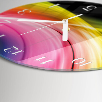 Glas wanduhr Abstrakte Linien