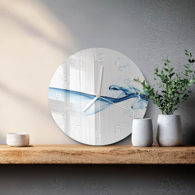 Glas wanduhr Abstrakter Rauch