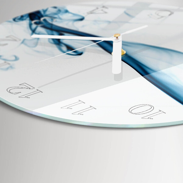 Glas wanduhr Abstrakter Rauch