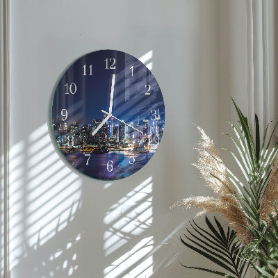 Glas wanduhr Horizont