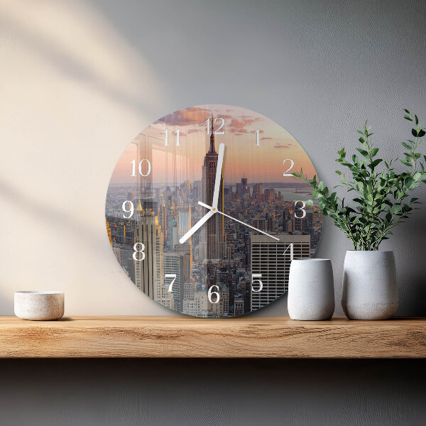 Glas wanduhr Horizont