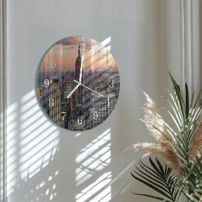 Glas wanduhr Horizont