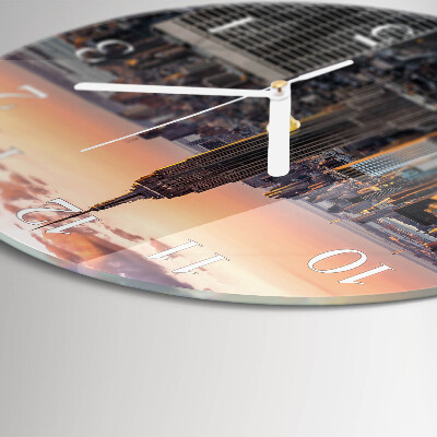 Glas wanduhr Horizont