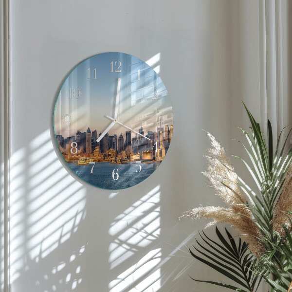 Glas wanduhr Horizont
