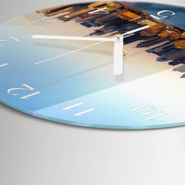 Glas wanduhr Horizont