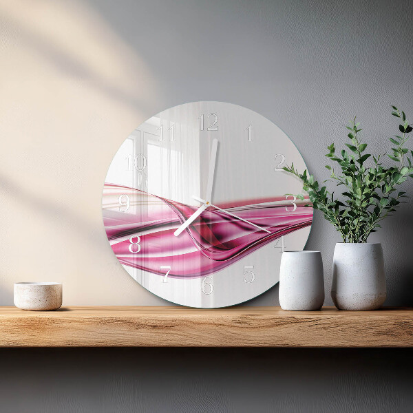 Glas wanduhr Abstrakte Linien