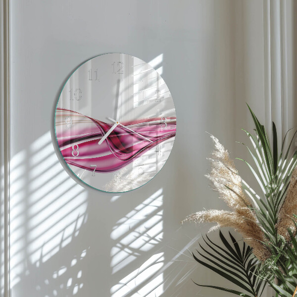 Glas wanduhr Abstrakte Linien