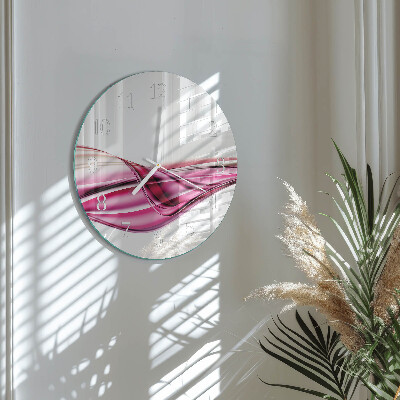 Glas wanduhr Abstrakte Linien