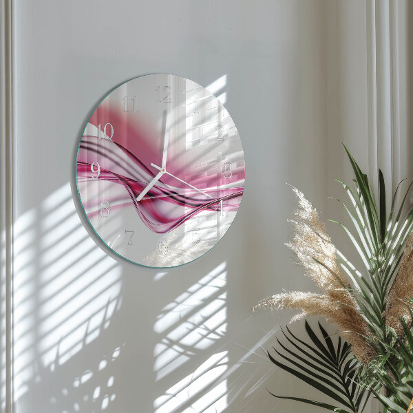 Glas wanduhr Abstrakte Kunst