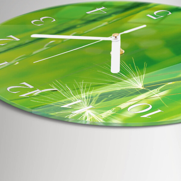 Glas wanduhr Gras