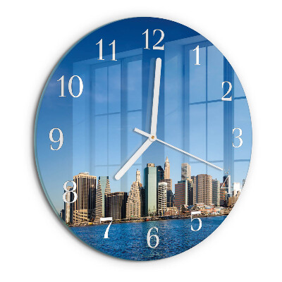 Glas wanduhr Horizont