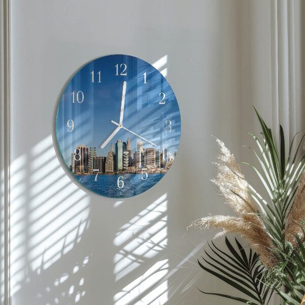 Glas wanduhr Horizont