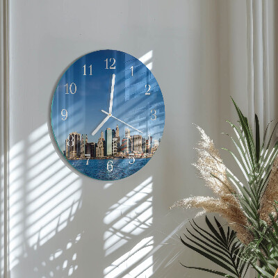 Glas wanduhr Horizont