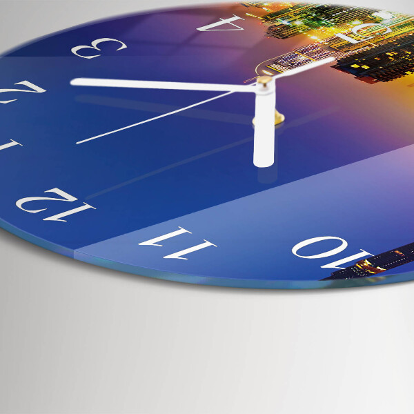 Glas wanduhr Horizon Dubai