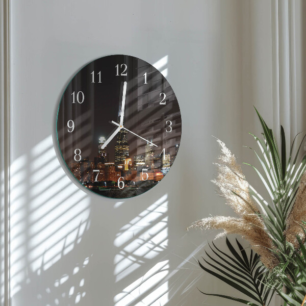 Glas wanduhr Nacht des Horizonts