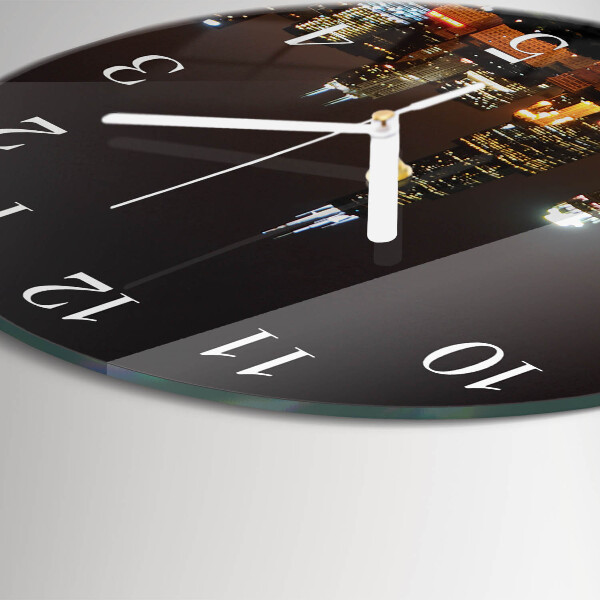 Glas wanduhr Nacht des Horizonts
