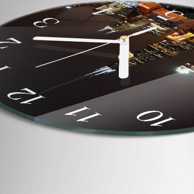 Glas wanduhr Nacht des Horizonts
