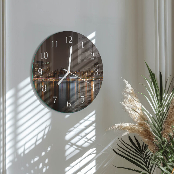 Glas wanduhr Horizont