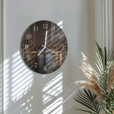 Glas wanduhr Horizont