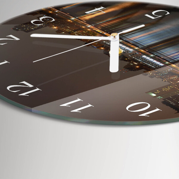 Glas wanduhr Horizont