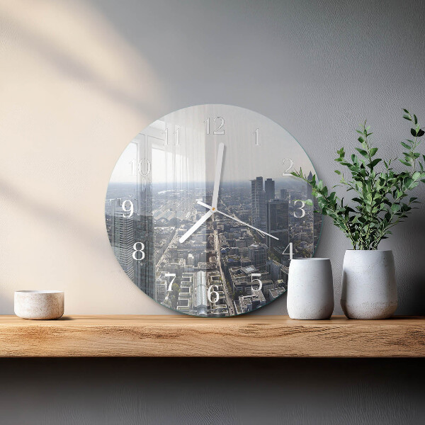 Glas wanduhr Horizont