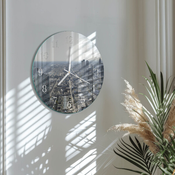 Glas wanduhr Horizont