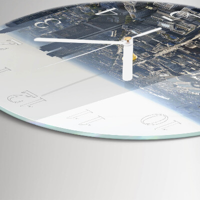 Glas wanduhr Horizont