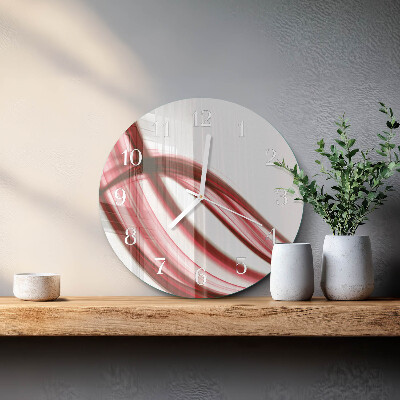 Glas wanduhr Abstrakte Linien