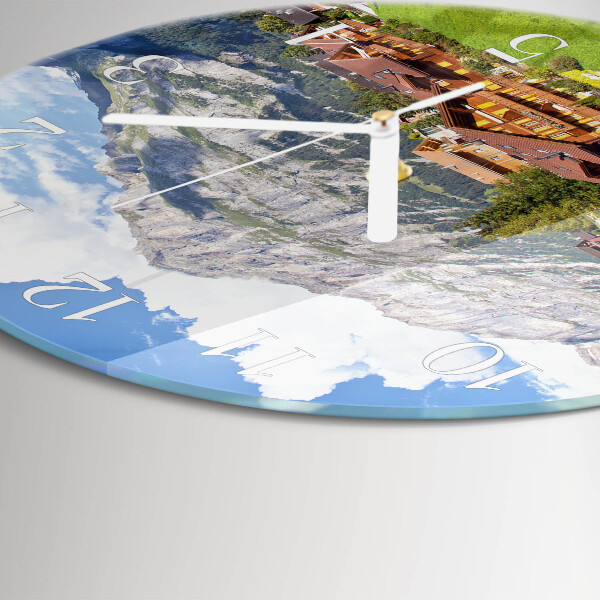 Glas wanduhr Gebirge