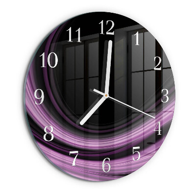 Glas wanduhr Abstrakte Linien