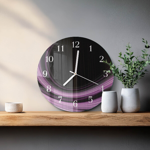 Glas wanduhr Abstrakte Linien
