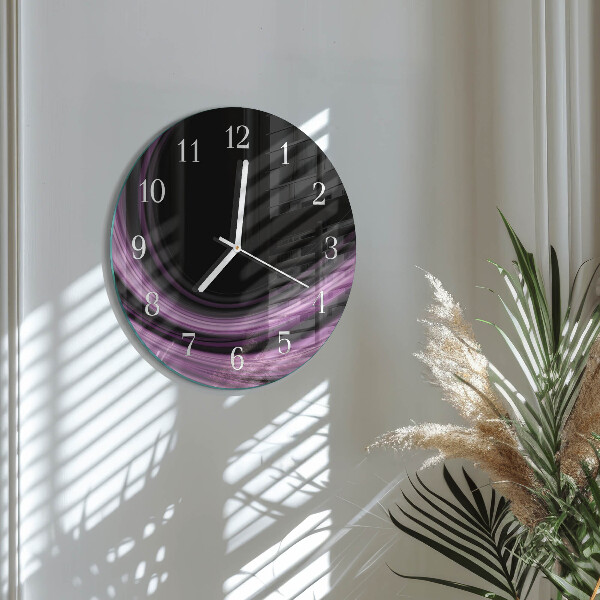 Glas wanduhr Abstrakte Linien