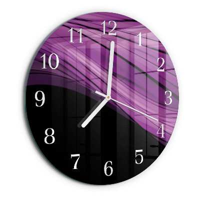 Glas wanduhr Abstraktion