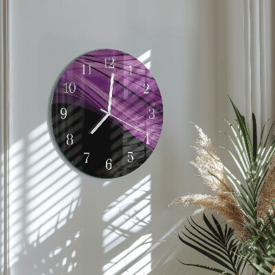 Glas wanduhr Abstraktion