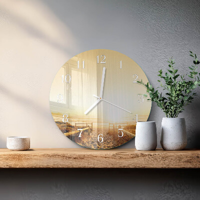 Glas wanduhr Strandweg