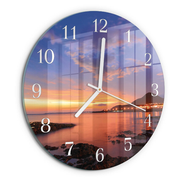 Glas wanduhr Sea Island