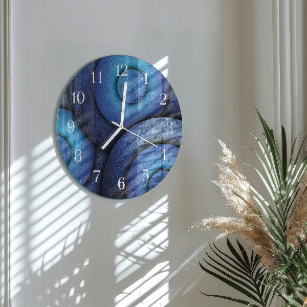 Glas wanduhr Die Kunst der Kreise