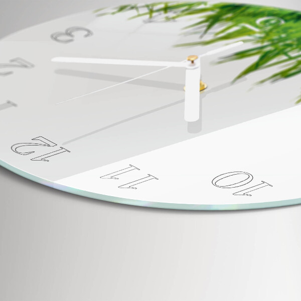 Glas wanduhr Gras