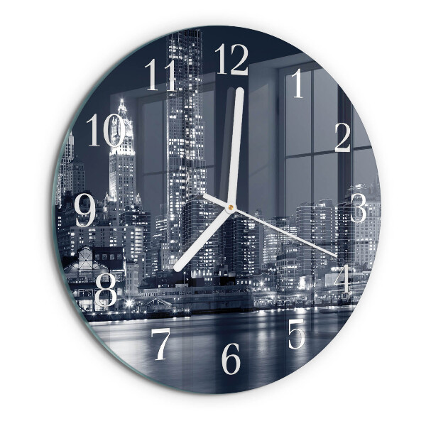 Glas wanduhr Horizont