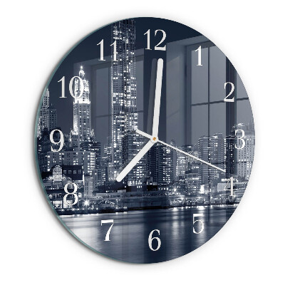 Glas wanduhr Horizont